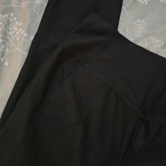 Capris Nike Go Dri Fit High Rise Black Womens M - Picture 4 of 14